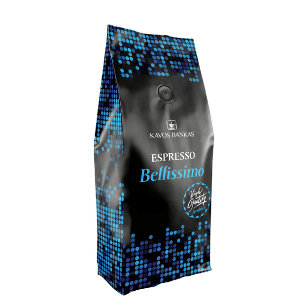 Espresso Bellissimo black, 1 kg kavos pupelės