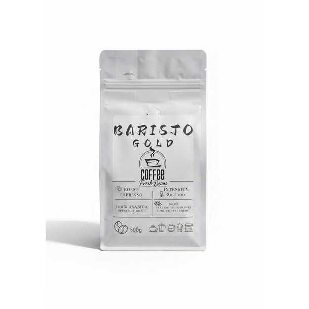 Baristo GOLD 500g, kavos pupelės