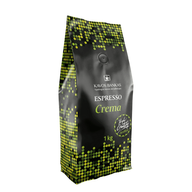 Espresso Crema black, 1 kg kavos pupelės