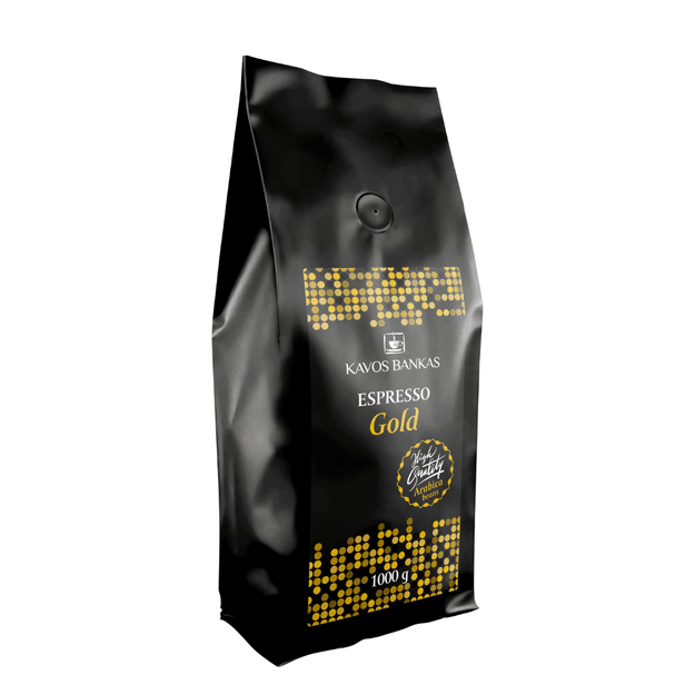 Espresso Gold black, 1 kg kavos pupelės