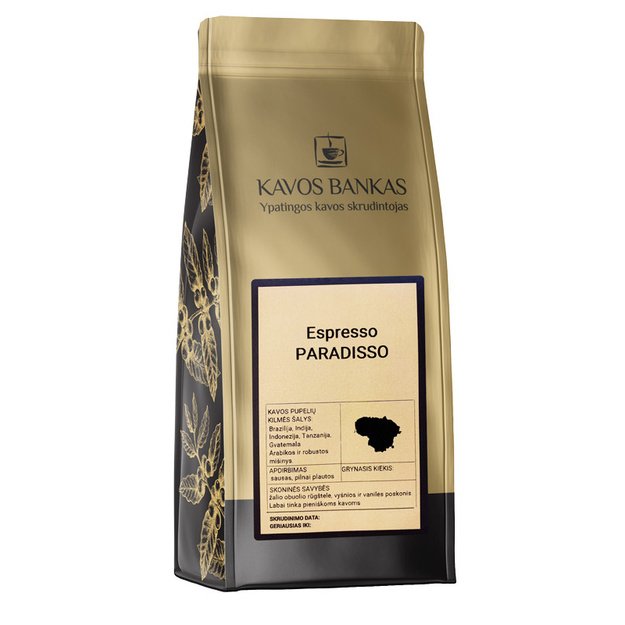Espresso Paradiso, 1 kg kavos pupelės