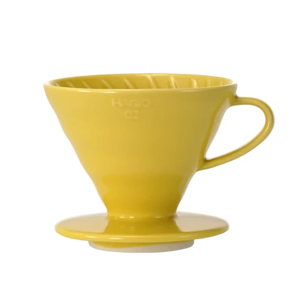 Keraminis filtro laikiklis Hario V60-2 Yellow