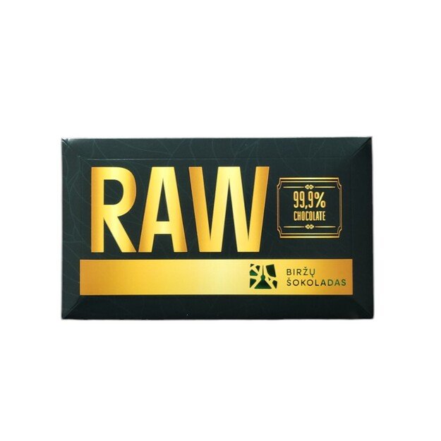 Juodasis šokoladas 99,9% RAW