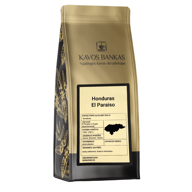 Honduras El Paraiso, 1kg kavos pupelės
