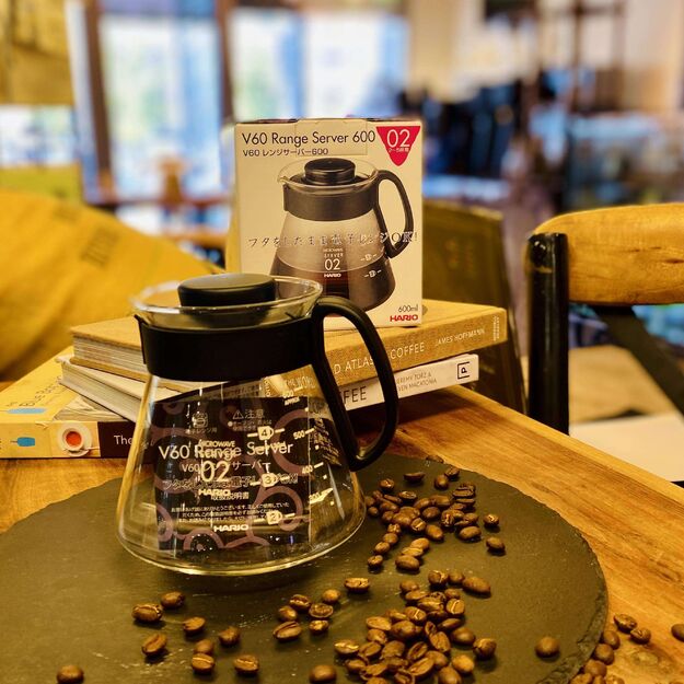 Ąsotis kavai Hario Range Server V60-02, 600 ml
