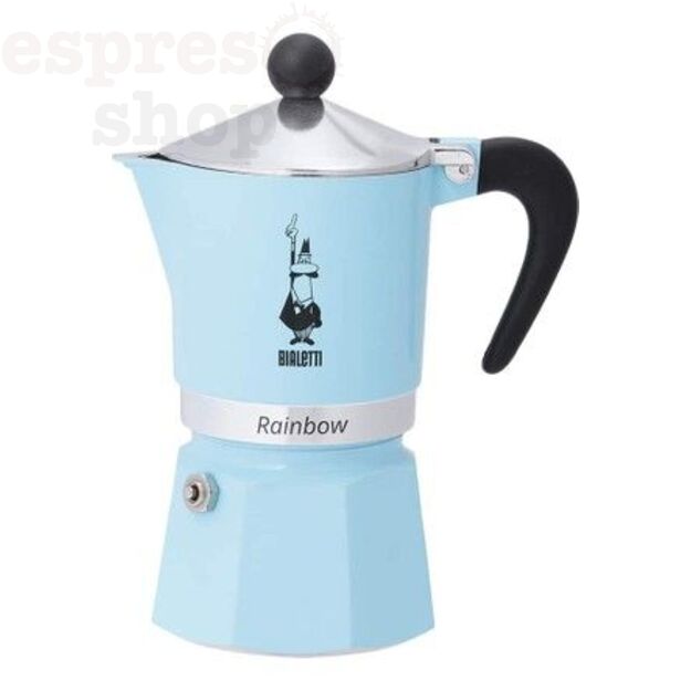 Moka kavinukas Bialetti Moka Rainbow 6 cups Blue