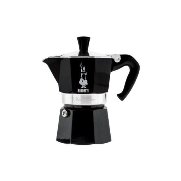 Moka kavinukas Bialetti Moka Express Black 3 cups