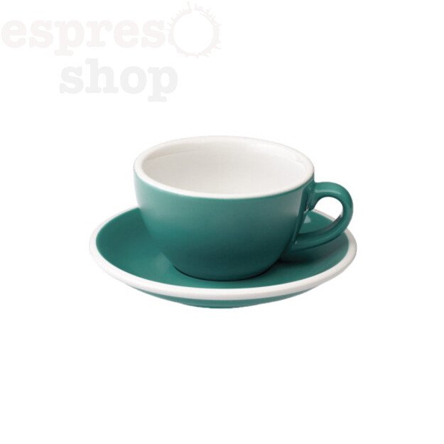 Puodelis su lėkštute 200 ml Loveramics Egg Teal Cappuccino