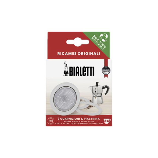 Tarpinės ir sietelis Bialetti alium. moka kavinukams (3/4 puod.)